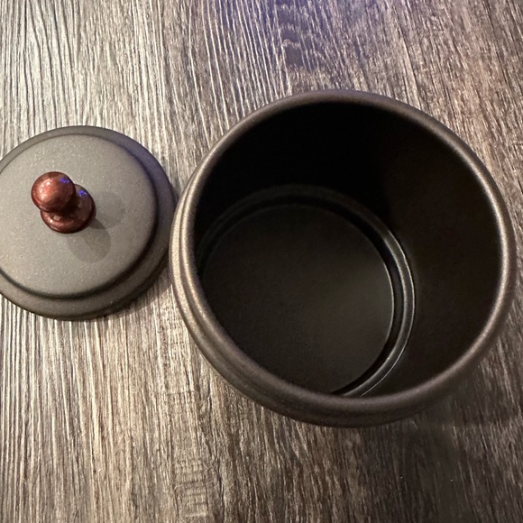 S/2 M Design Black and Bronze Metal Canister Set - Picture 5 of 7